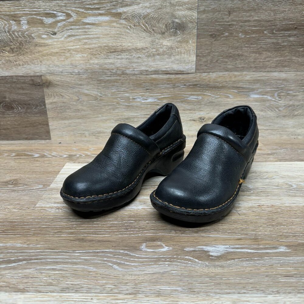B.O.C. Born Concept Peggy Black Leather Mule Women's Size 8